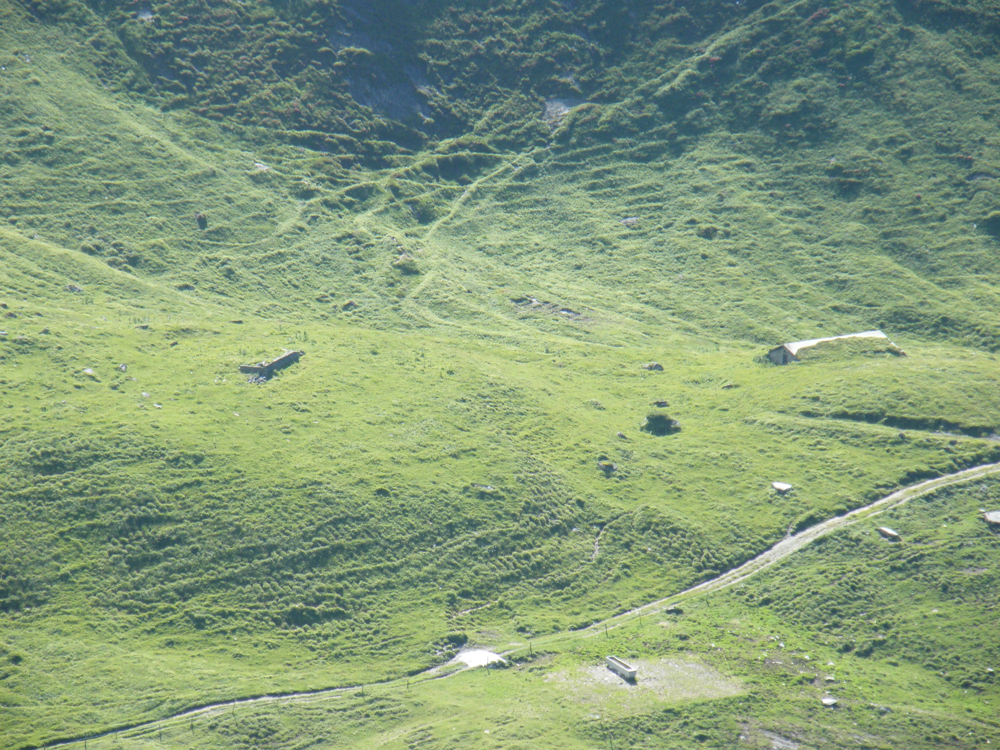 Fundament d'ina tegia & il tschaler da caschiel el Muletg sin l'Alp Mora