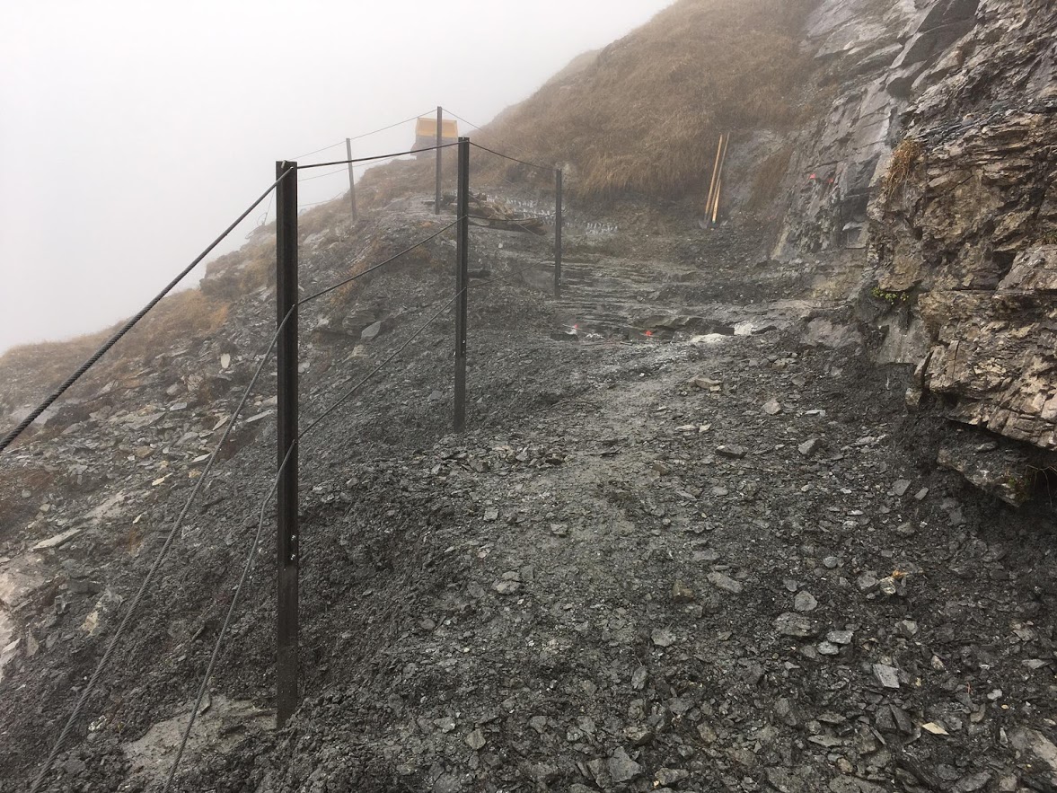 neu erstellter Weg auf die Tschanonca da Raschaglius